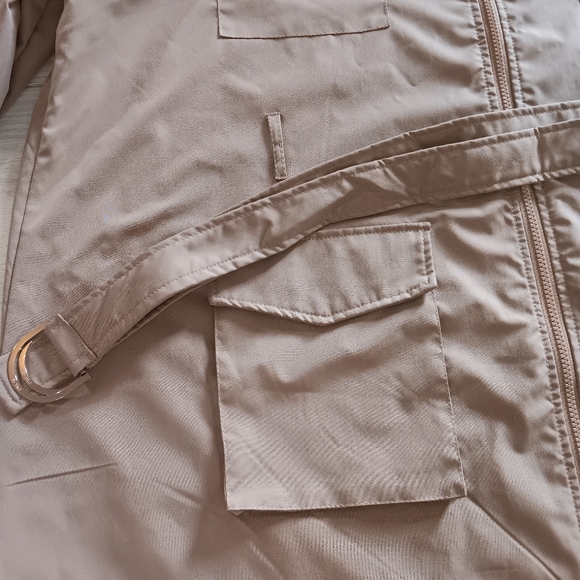 Plus Size Belted Shirt Dress With Flap Pockets - Picture 5 of 16